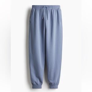 H&M High Waist Joggers Sweatpants - Light Dusty Blue - Size S